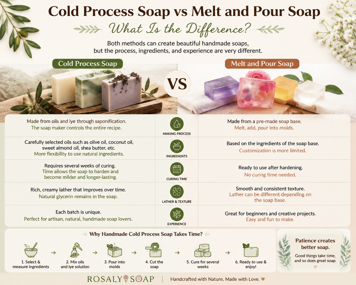 Cold Process Soap vs Melt and Pour Soap: What Is the Difference?