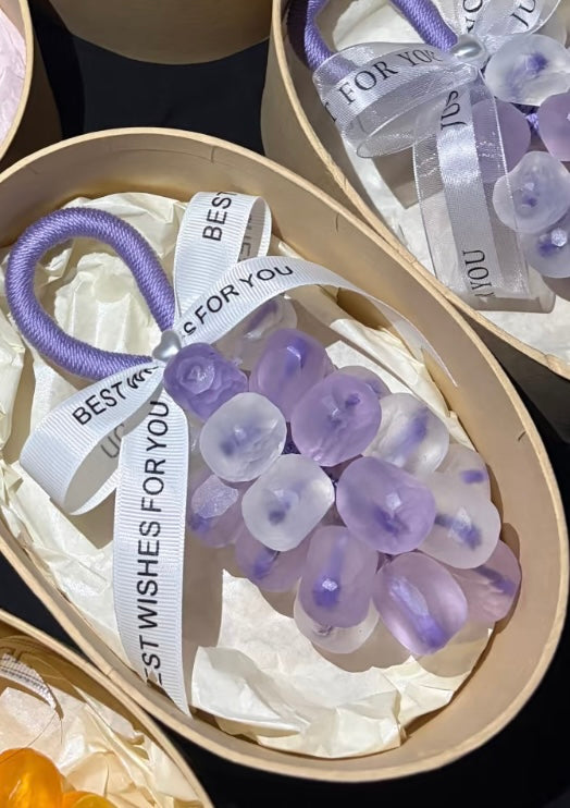 Handmade Carved Grape Bunch Soap – 20-Piece Essential Oil Soap