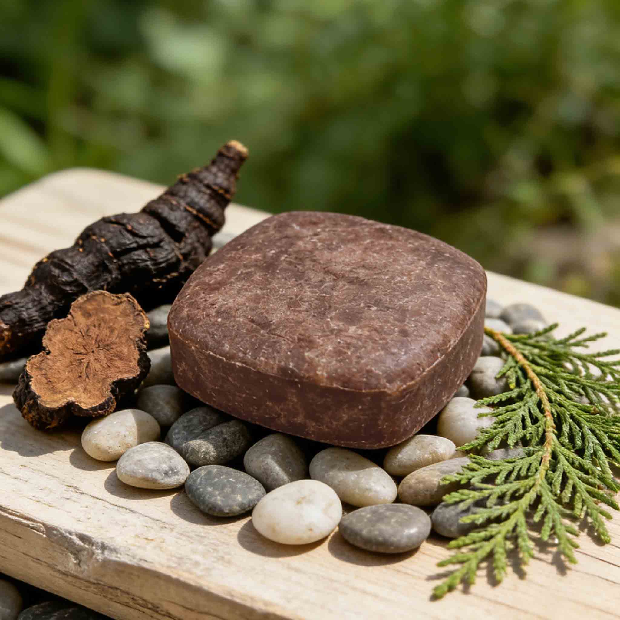 Polygonum & Arborvitae Hair Darkening Shampoo Bar | Anti-Hair Loss