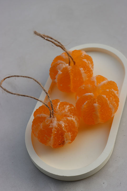 Handmade Orange-Shaped Soap with Essential Oil | Natural Decor & Gift | Face & Body Wash