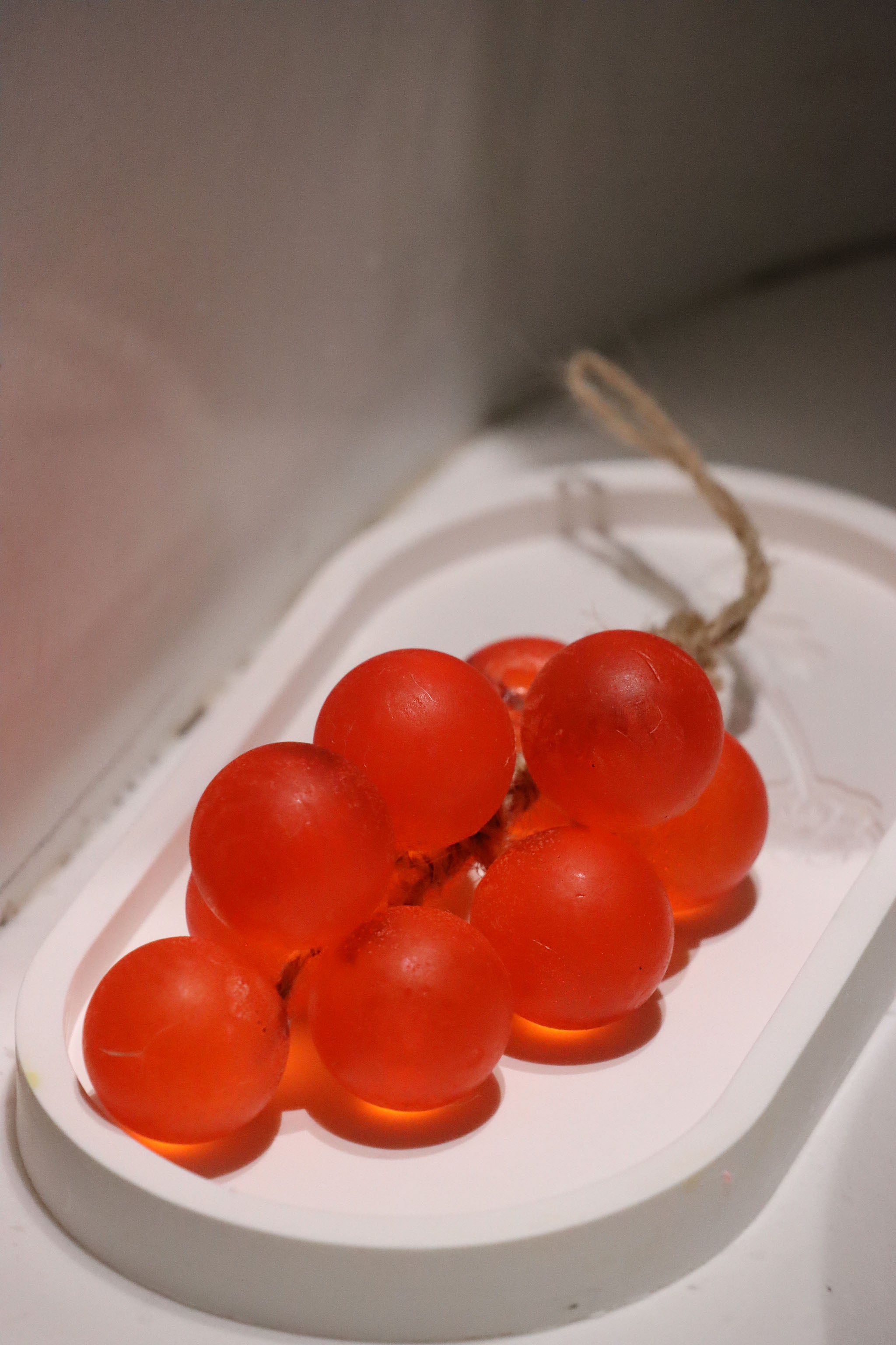 Handmade Shine Muscat Grape Soap String (12 Grapes) | Realistic Gift
