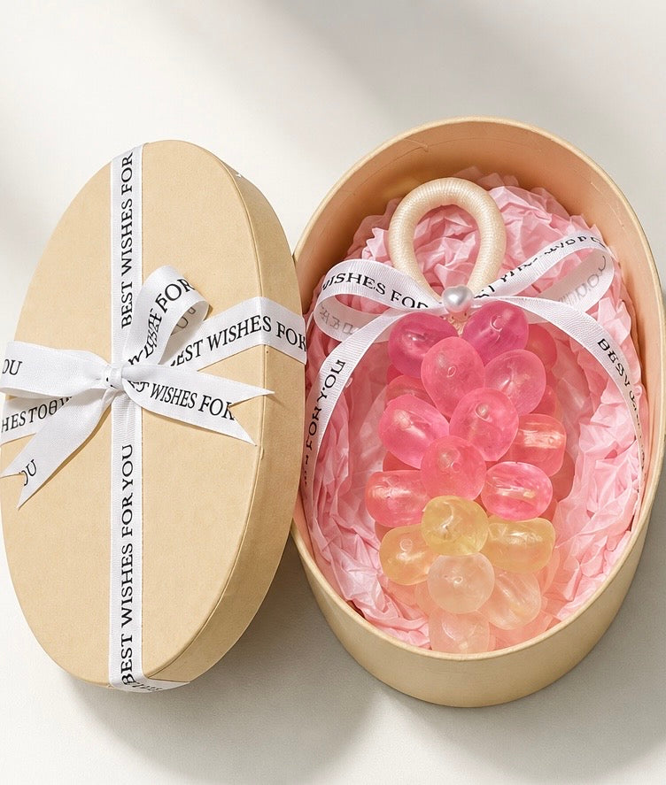 Handmade Carved Grape Bunch Soap – 20-Piece Essential Oil Soap
