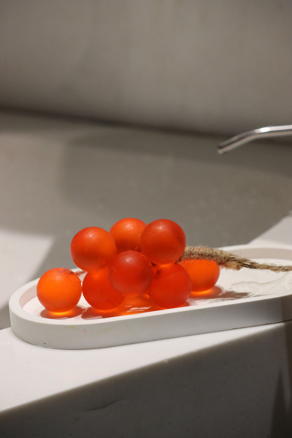 Handmade Shine Muscat Grape Soap String (12 Grapes) | Realistic Gift