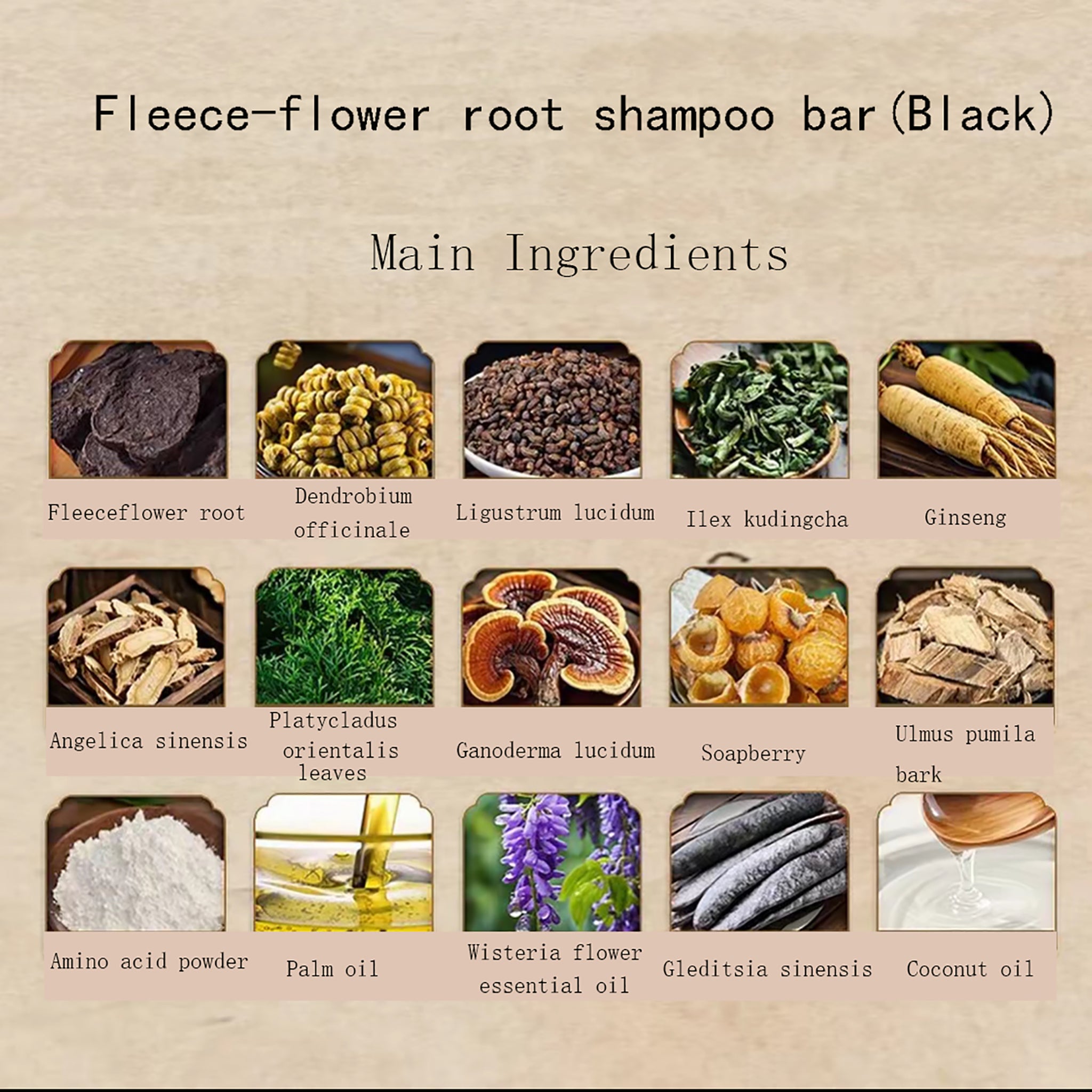 Natural Herbal Handmade Shampoo Bar Duo | Dendrobium & He Shou Wu + Pine Needle Set (100g x 2) for Hair Growth, Anti-Hair Loss & Oil Control