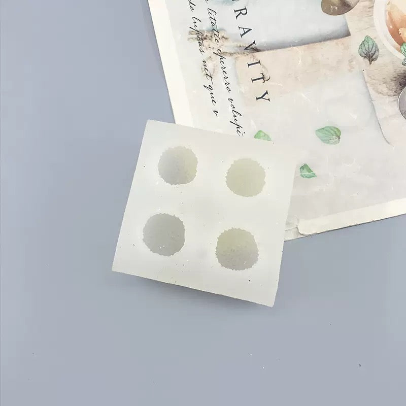 Food-Safe Heat-Resistant Realistic Lychee Texture Silicone Mold 2-Piece Set | Universal for Baking, Handmade Desserts, Candle Making, Soap Crafting, and Resin Art