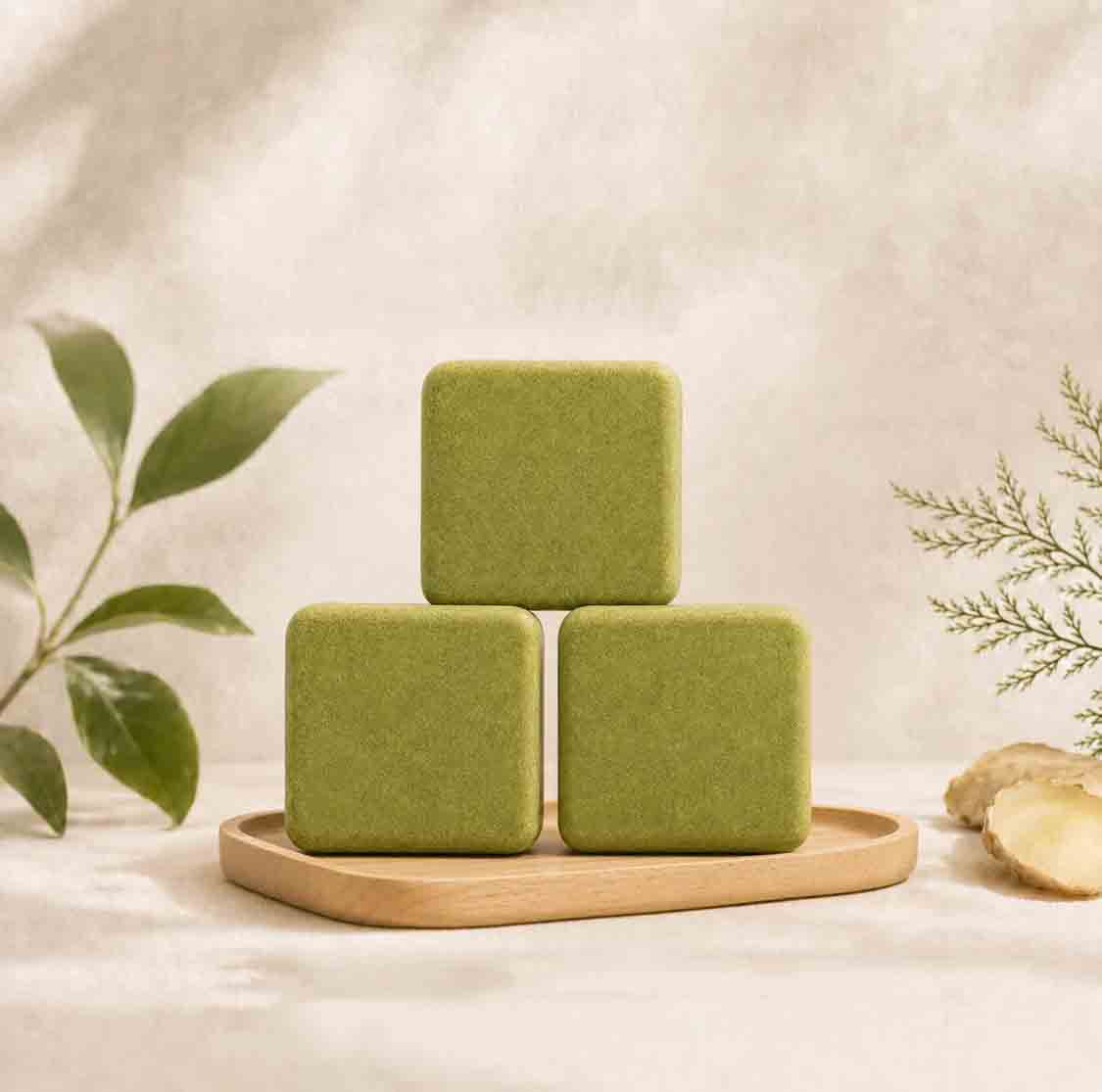 Pomelo Leaf & Biota Shampoo Bar | Bergamot Citrus Hair Soap for Volume & Oil Control | 80g