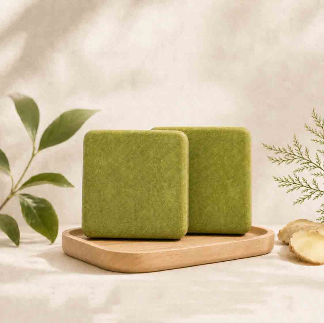 Pomelo Leaf & Biota Shampoo Bar | Bergamot Citrus Hair Soap for Volume & Oil Control | 80g