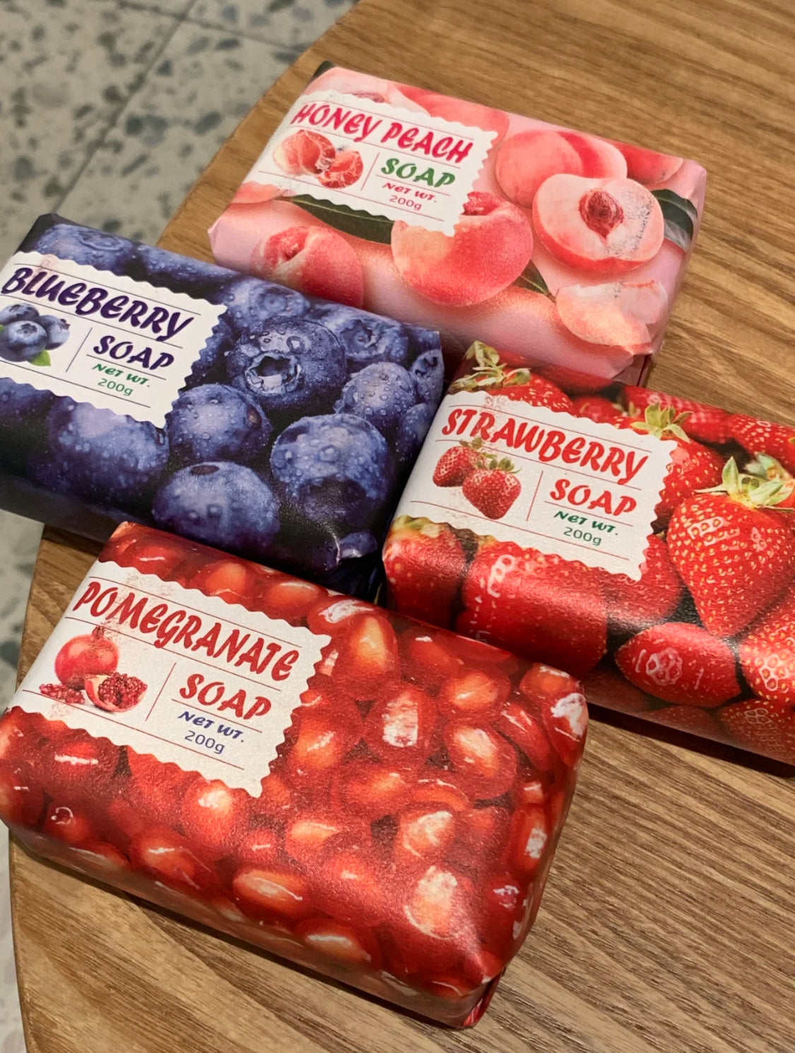 Fruit Fragrance Soap Bar | Long-Lasting Scent Handmade Bath & Face Soap | Peach, Grape, Coconut, Strawberry, Lemon & More