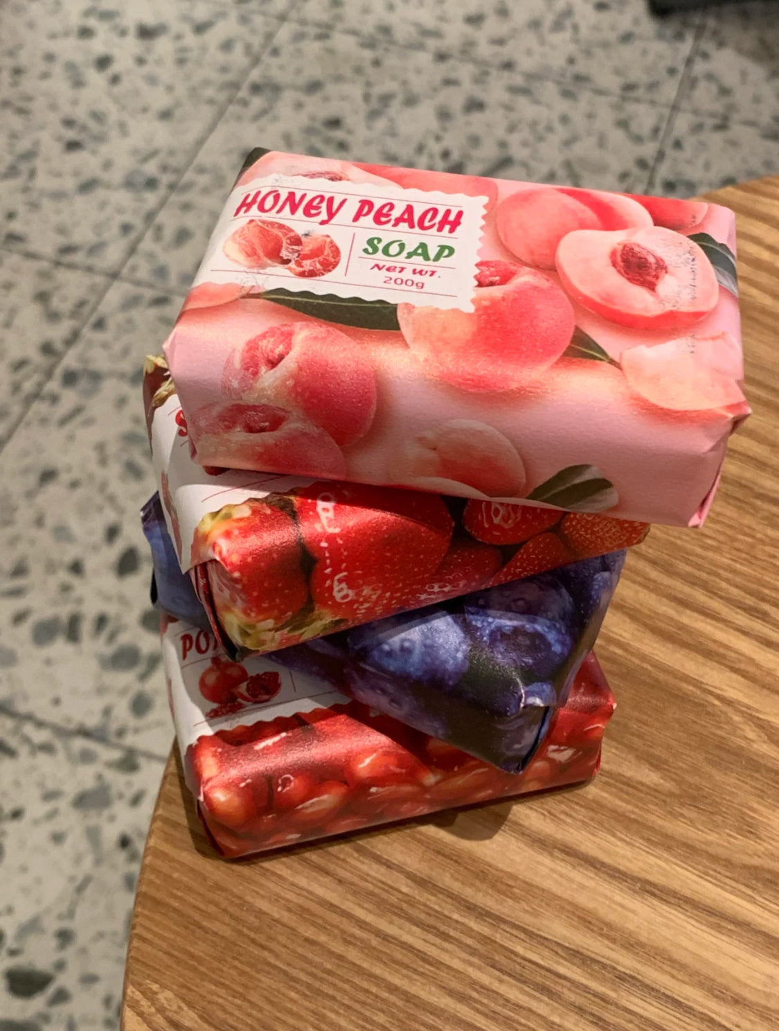 Fruit Fragrance Soap Bar | Long-Lasting Scent Handmade Bath & Face Soap | Peach, Grape, Coconut, Strawberry, Lemon & More