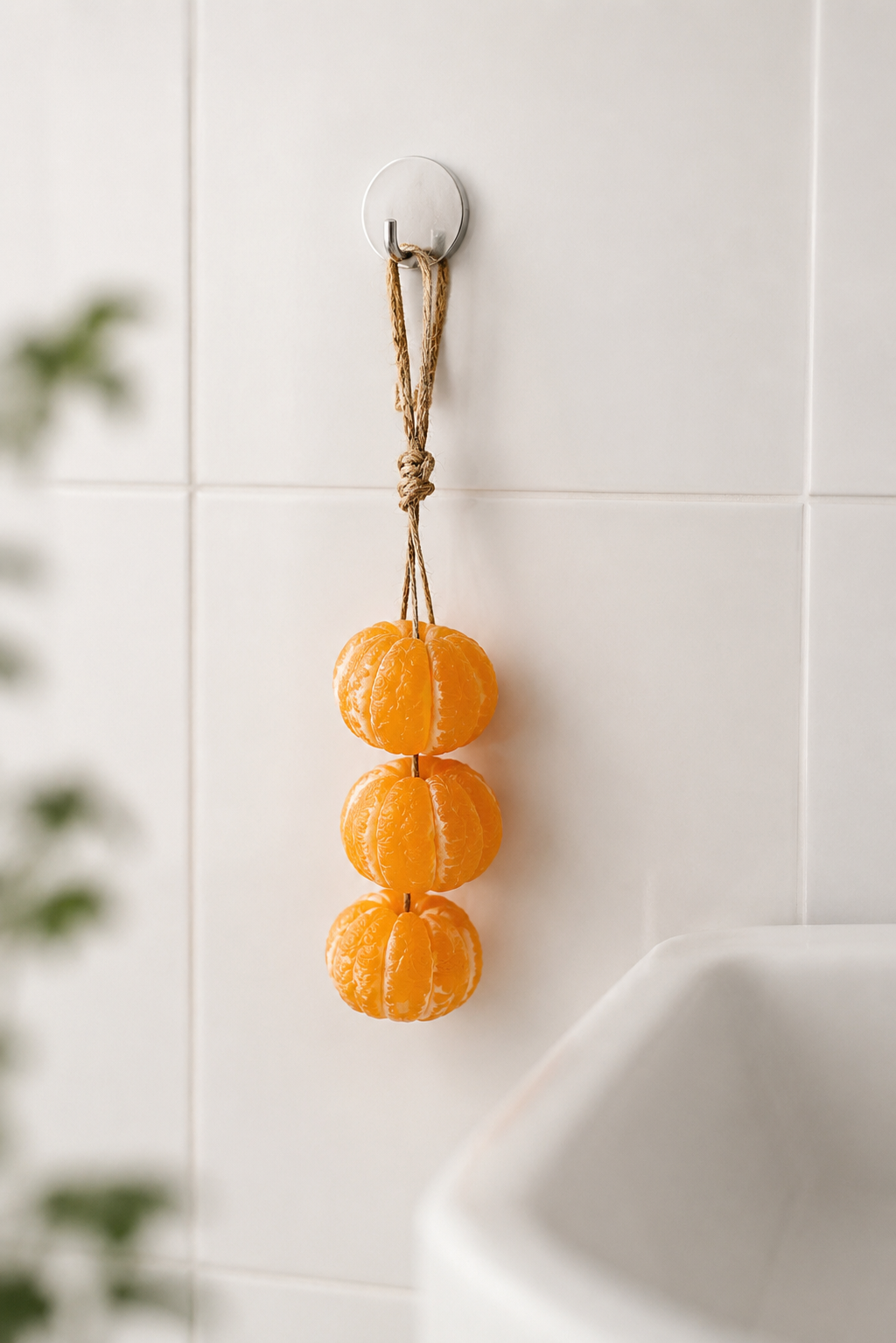 Handmade Orange Cluster Soap | Realistic Hanging Orange Soap with Natural Essential Oil | Decorative & Functional Art Soap
