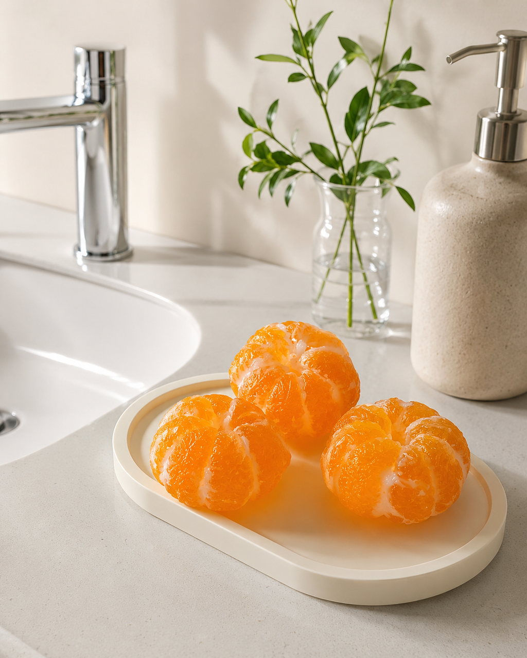 Handmade Orange Cluster Soap | Realistic Hanging Orange Soap with Natural Essential Oil | Decorative & Functional Art Soap