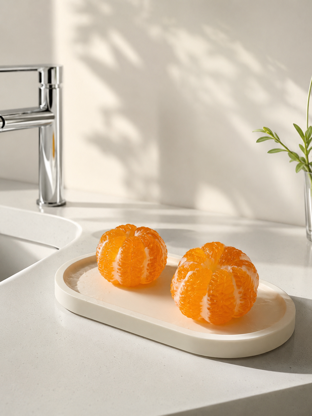 Handmade Orange Cluster Soap | Realistic Hanging Orange Soap with Natural Essential Oil | Decorative & Functional Art Soap
