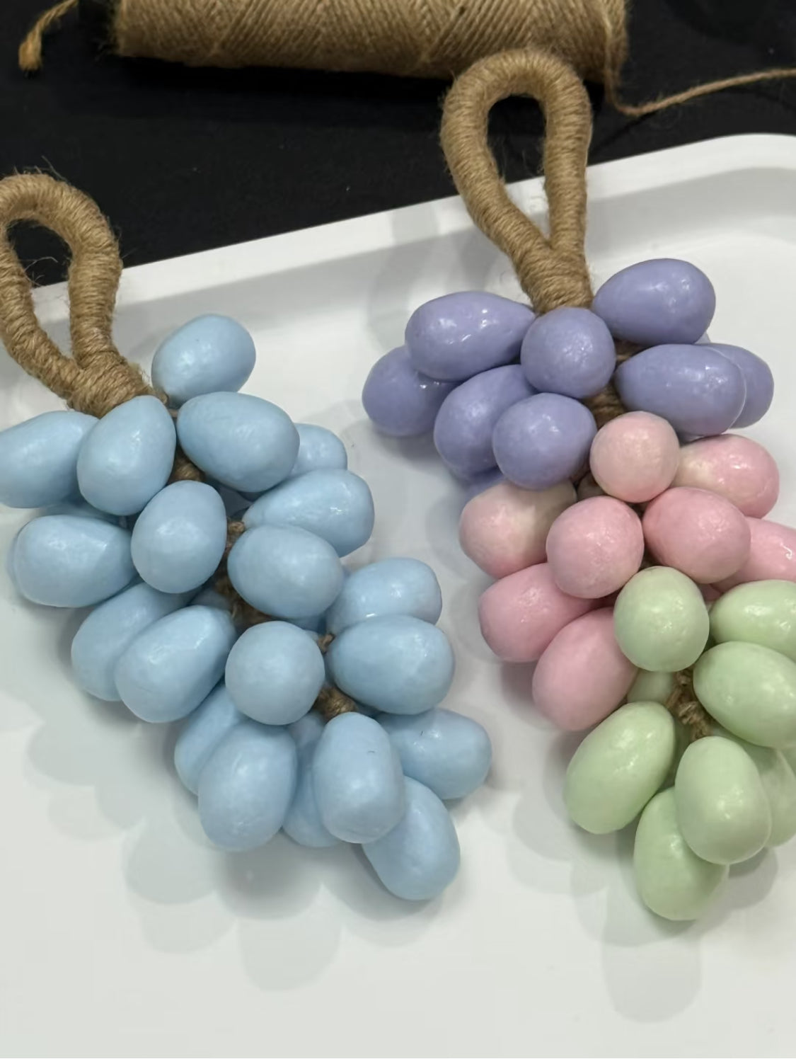 Artisanal Hand-Kneaded Grape Cold Process Soap - Individually Crafted Grape Clusters, Salon-Grade Skin Care, Premium Wedding & Holiday Gifts