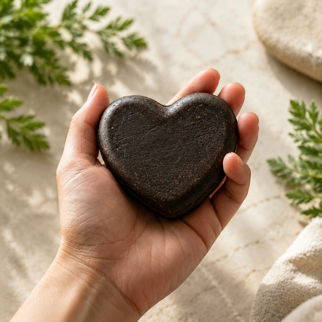 Natural Herbal Shampoo Bar with Kushen & Mugwort Extract – Solid Shampoo for Healthy Hair, Balanced Scalp & Gentle Cleansing