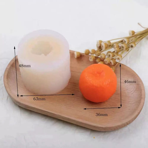 Cavity Tangerine Slice Silicone Candy Molds Fruit Mandarin Orange Segments Chocolate Baking Molds Gum Paste Icing Molds for Cake Decoration Cupcake Topper Sugar Craft Soap Candle Set of 2