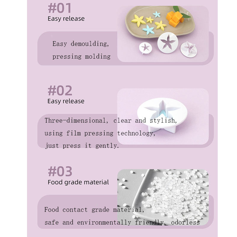 DIY Multi-Purpose Calyx Mold Set | Professional Fondant Cake Decorating & Handmade Soap Making Tool