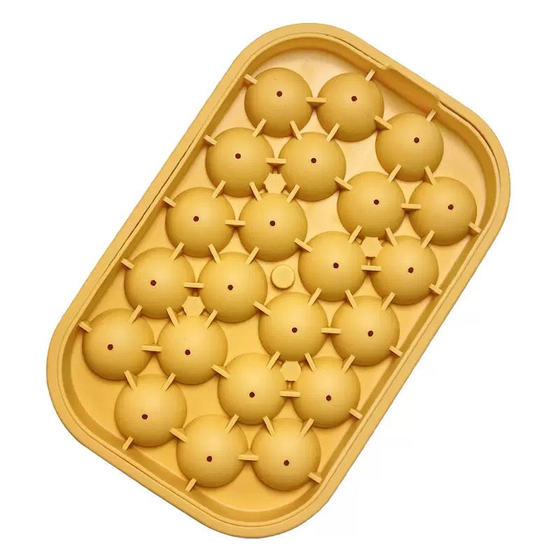 Silicone Ice Molds Fun Shapes  Small Round Ice Cube Tray, Makes 22 Sphere Shape Ice Balls for Chilling Whiskey Cocktails、Candle、Soap