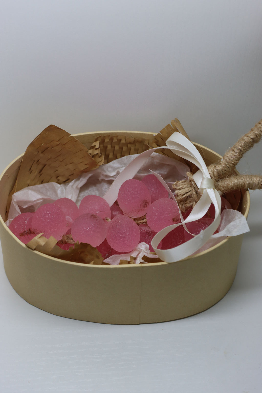 Handmade Lychee-Shaped Essential Oil Soap Skewer | Natural Fruity Scent | Creative Bathing Gift