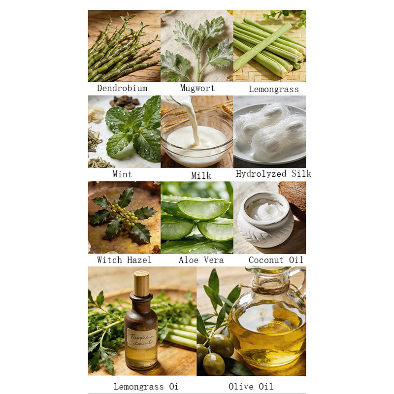 Handmade Mugwort & Dendrobium Herbal Soap Bar | Natural Skin Cleanser