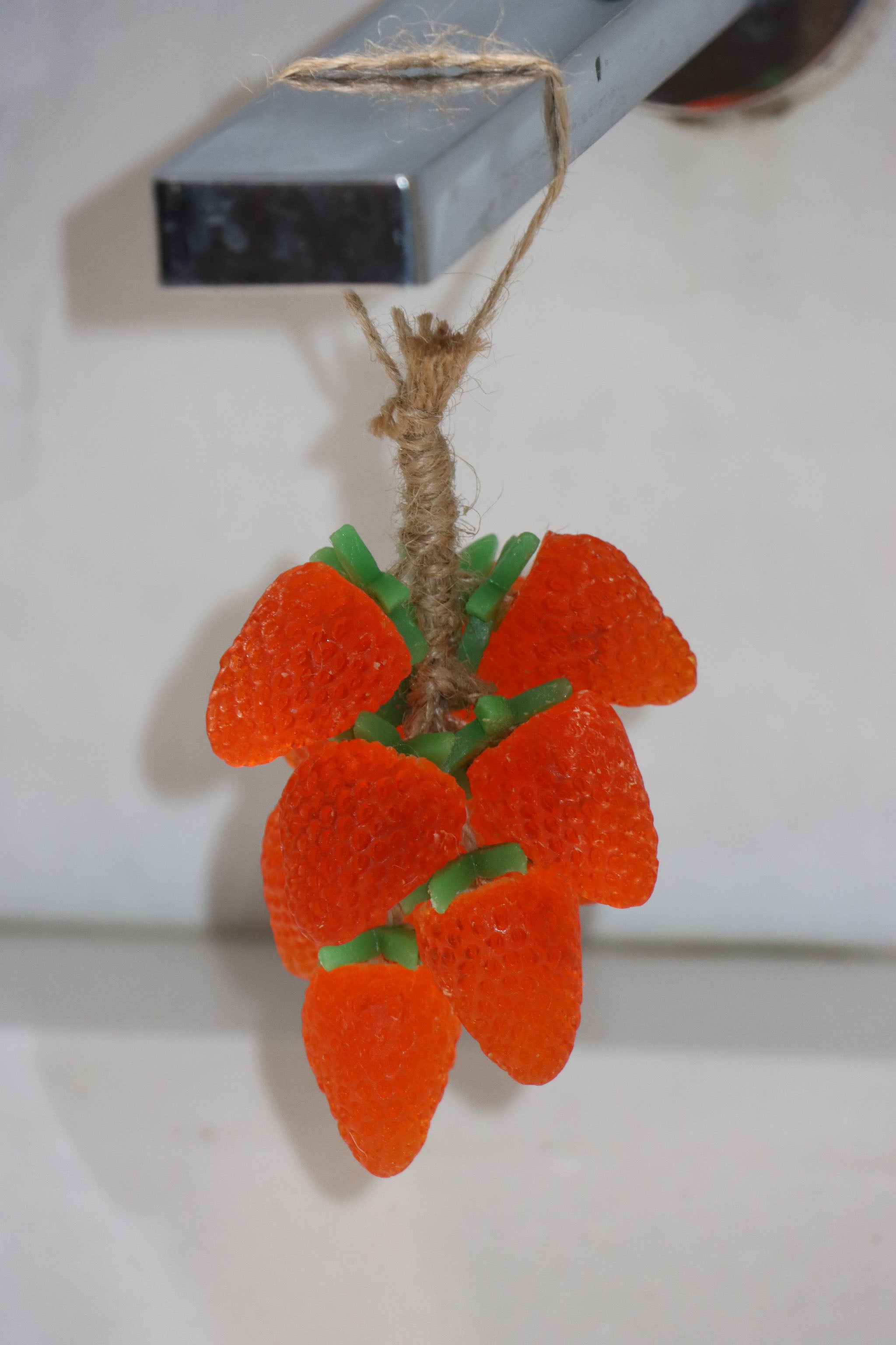 Handmade Strawberry Soap String (12 Strawberries) | Sweet Berry Gift