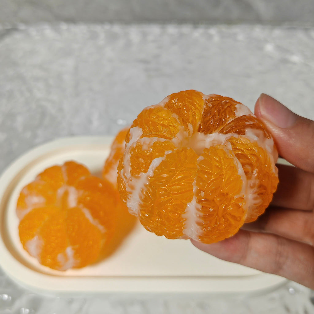 Concise & Accurate Natural Orange Essential Oil Handmade Soap , Citrus Scent, Gentle Cleansing, Suitable for Sensitive Skin