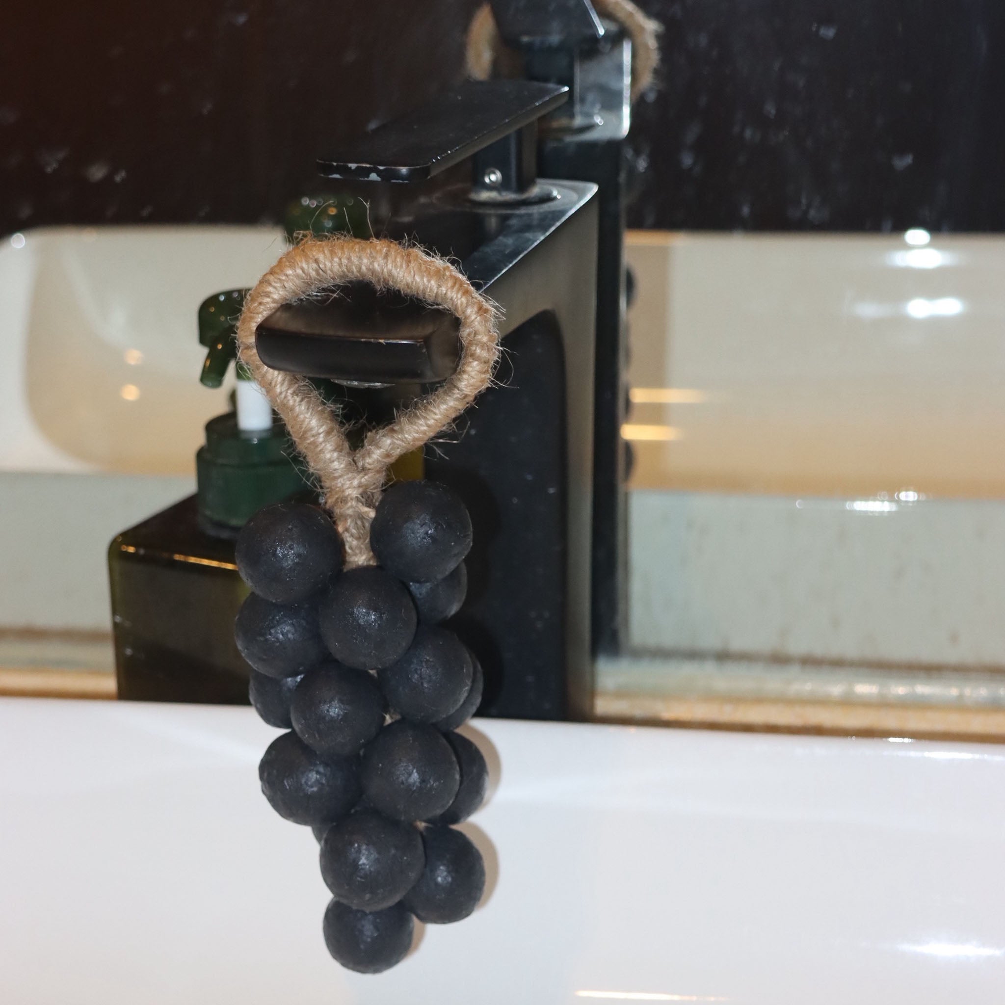 Plant-Based Handmade Grape Soap String (20 Pieces) | Moisturizing Scented Body Soap | 3-in-1 Face Cleanser, Makeup Remover & Shower Bar | Gentle All-Over Skin Cleansing