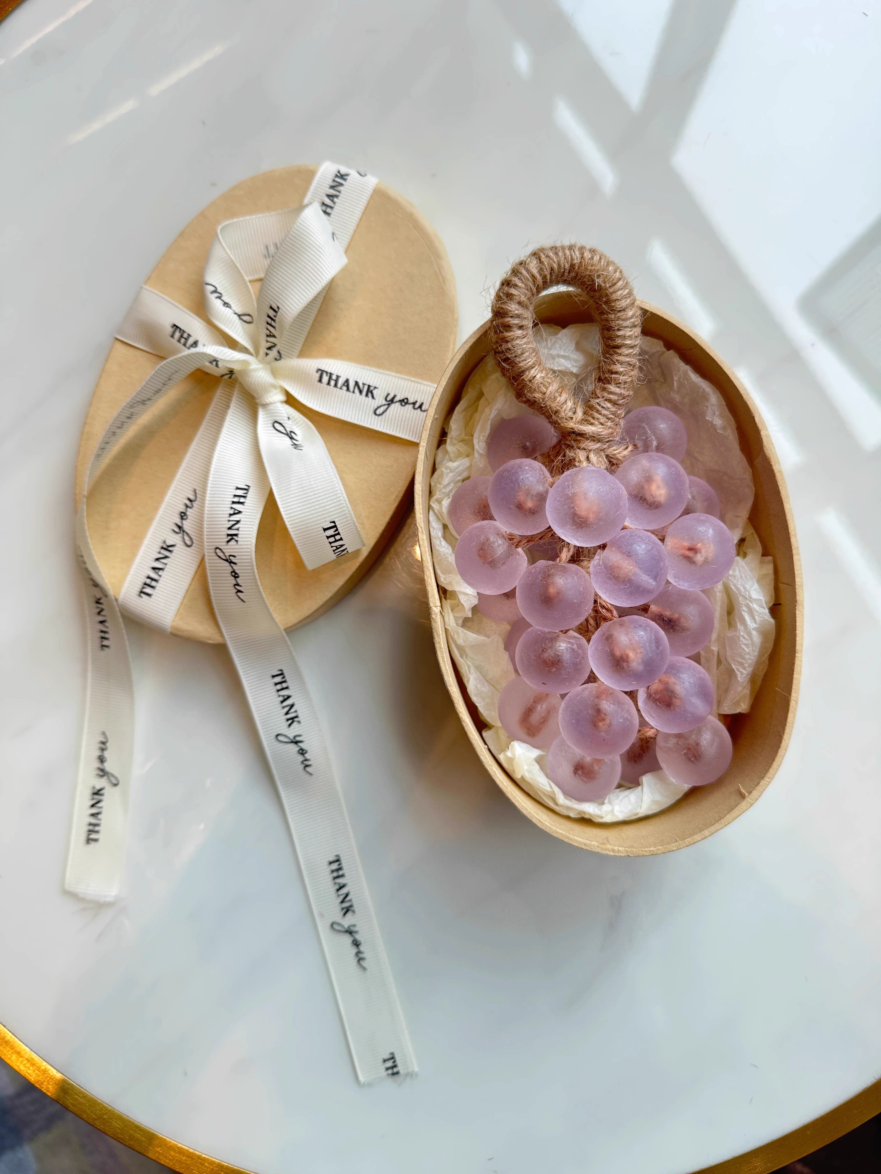 Hanging Grape Cluster Soap|Home Aromatherapy+Handwashing|Natural Essential Oil Handcrafted