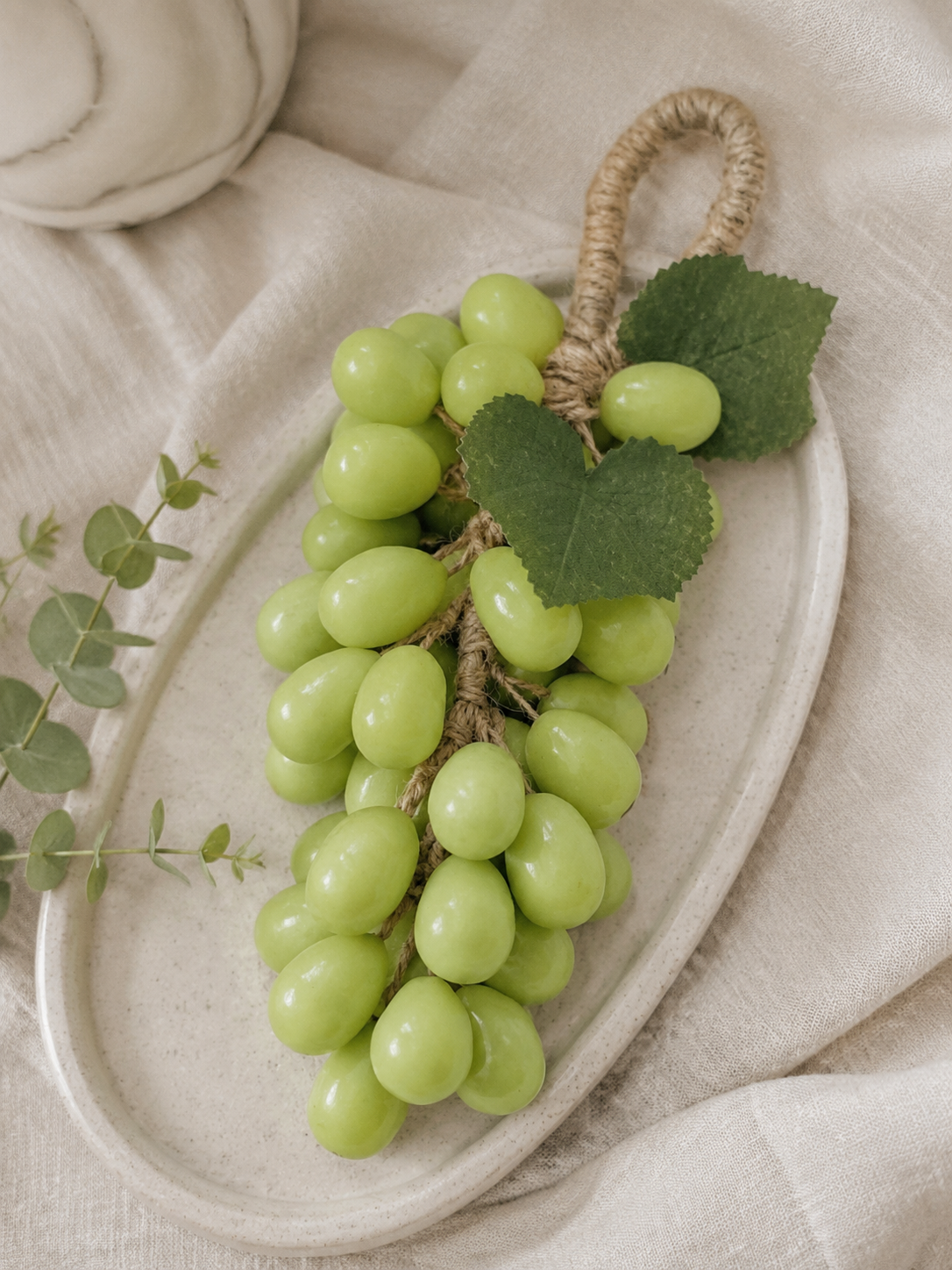 Handmade Grape Soap Bunch – Natural Decorative Soap with Rustic Hemp Rope | Aromatherapy Bath Gift