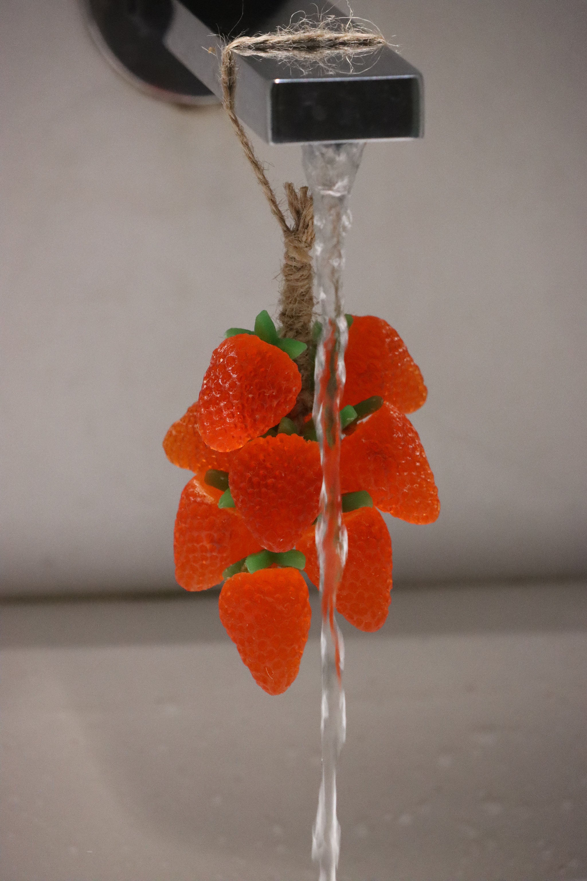 Handmade Strawberry Soap String (12 Strawberries) | Sweet Berry Gift