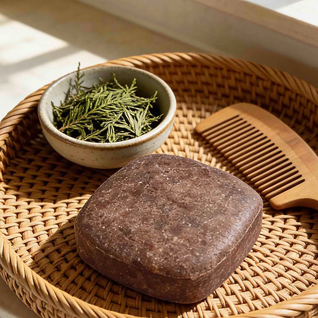 Polygonum & Arborvitae Hair Darkening Shampoo Bar | Anti-Hair Loss