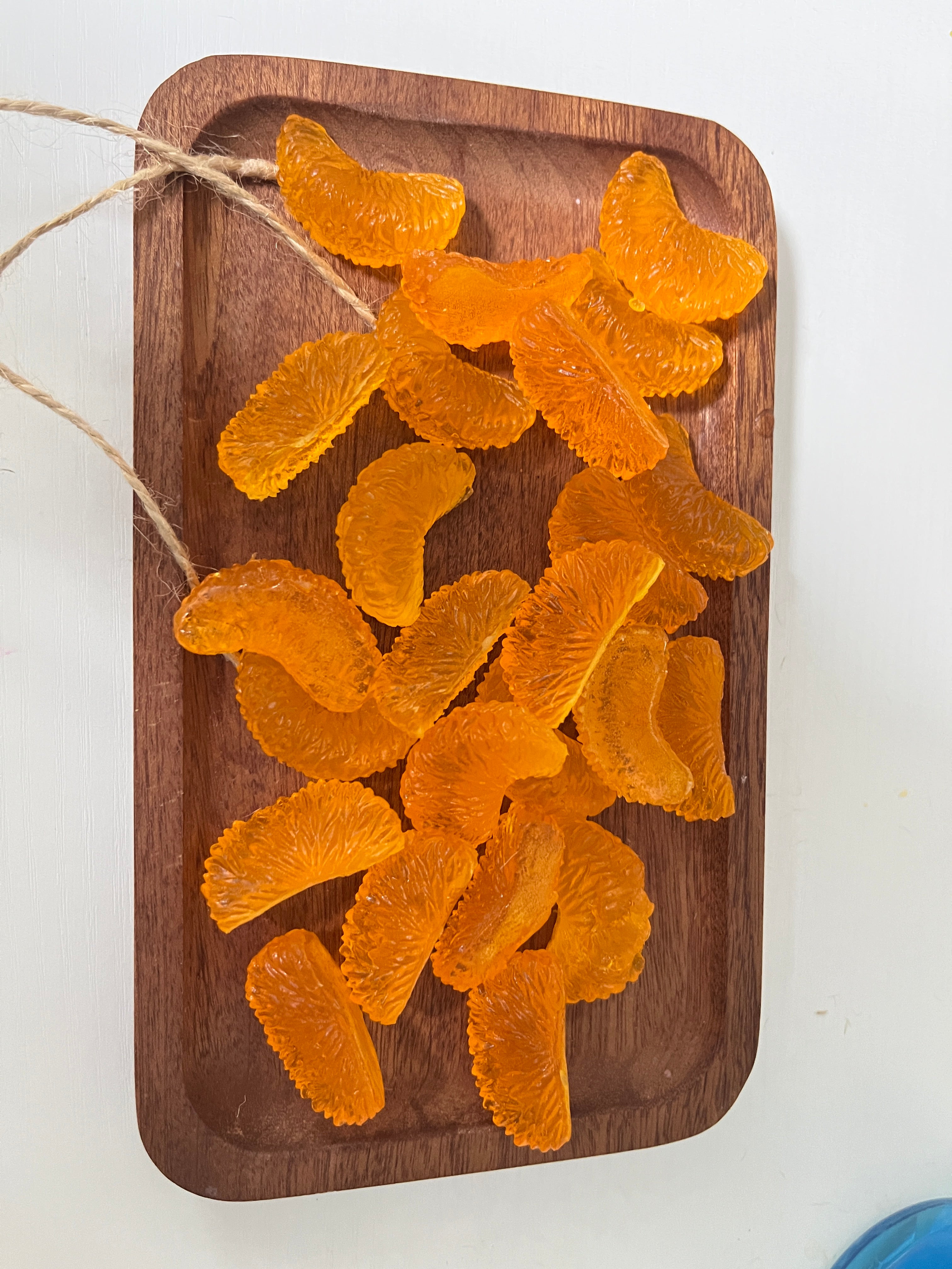 Cavity Tangerine Slice Silicone Candy Molds Fruit Mandarin Orange Segments Chocolate Baking Molds Gum Paste Icing Molds for Cake Decoration Cupcake Topper Sugar Craft Soap Candle Set of 2