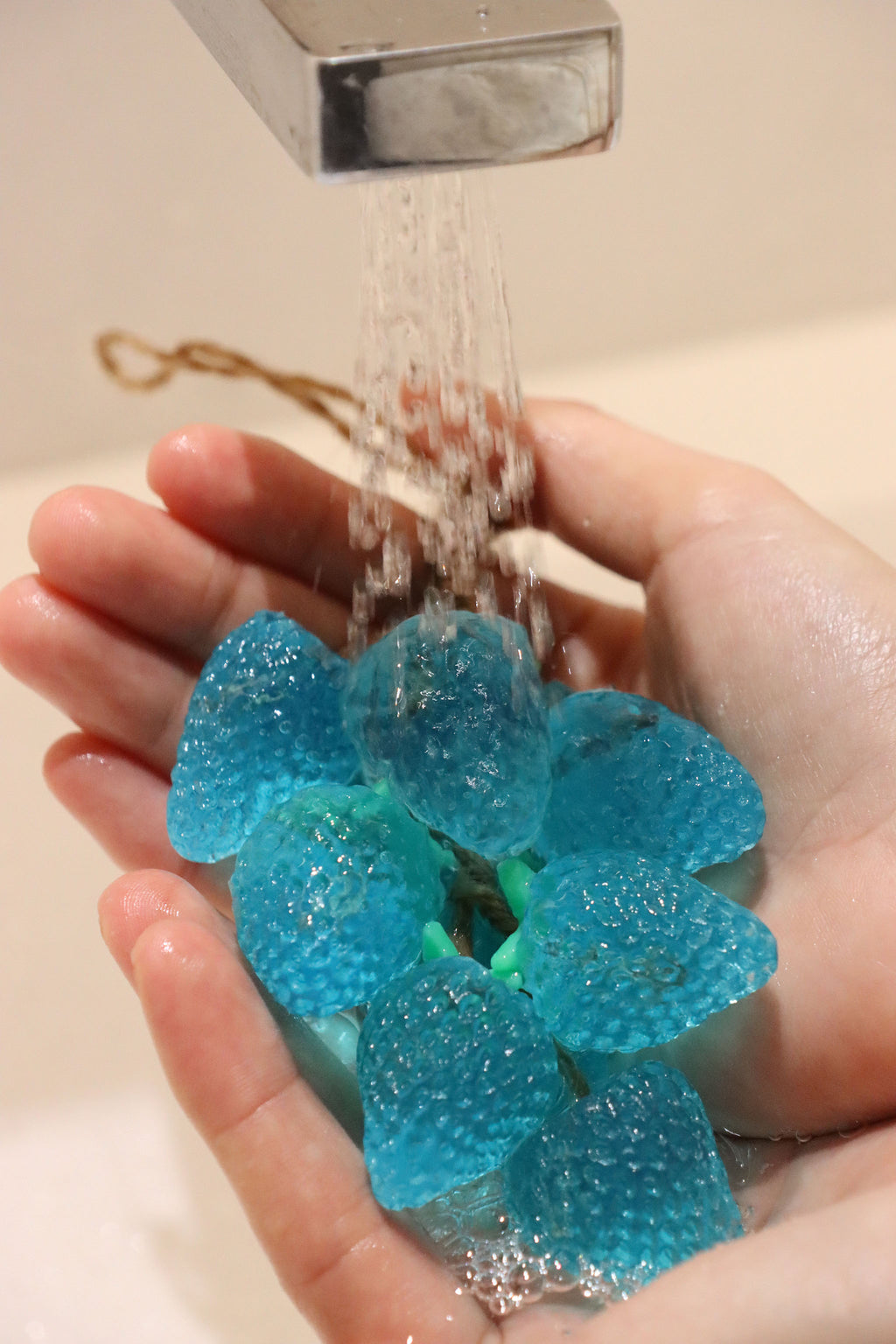Handmade Strawberry Soap String (12 Strawberries) | Sweet Berry Gift