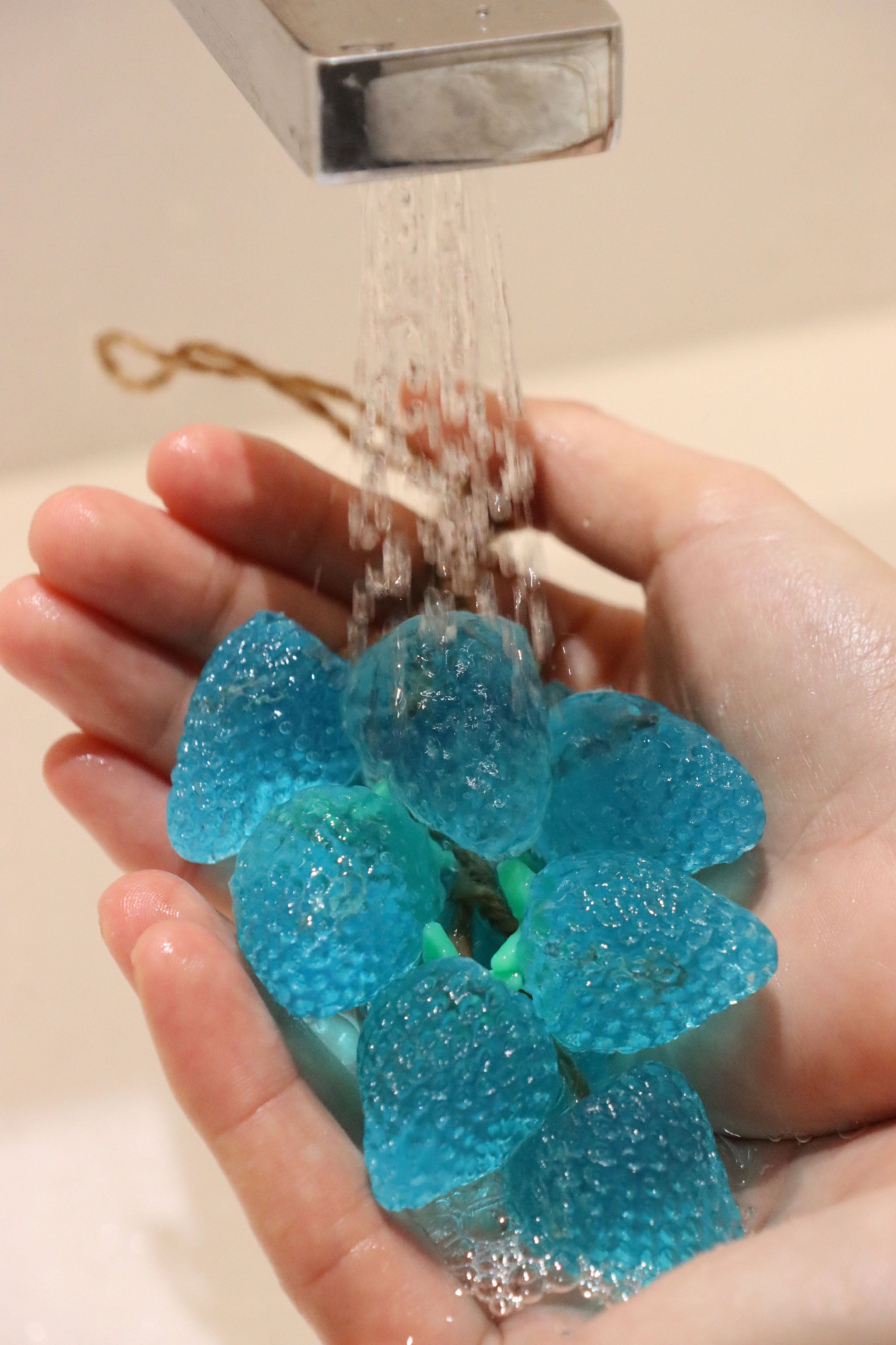 Handmade Strawberry Soap String (12 Strawberries) | Sweet Berry Gift