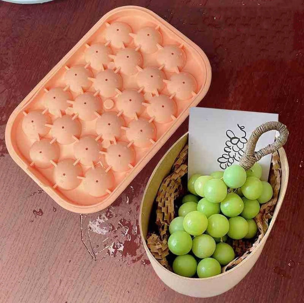 Silicone Ice Molds Fun Shapes  Small Round Ice Cube Tray, Makes 22 Sphere Shape Ice Balls for Chilling Whiskey Cocktails、Candle、Soap