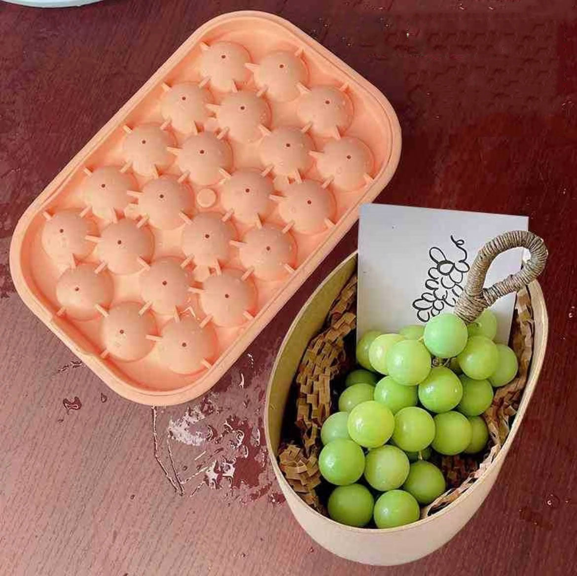 Silicone Ice Molds Fun Shapes  Small Round Ice Cube Tray, Makes 22 Sphere Shape Ice Balls for Chilling Whiskey Cocktails、Candle、Soap