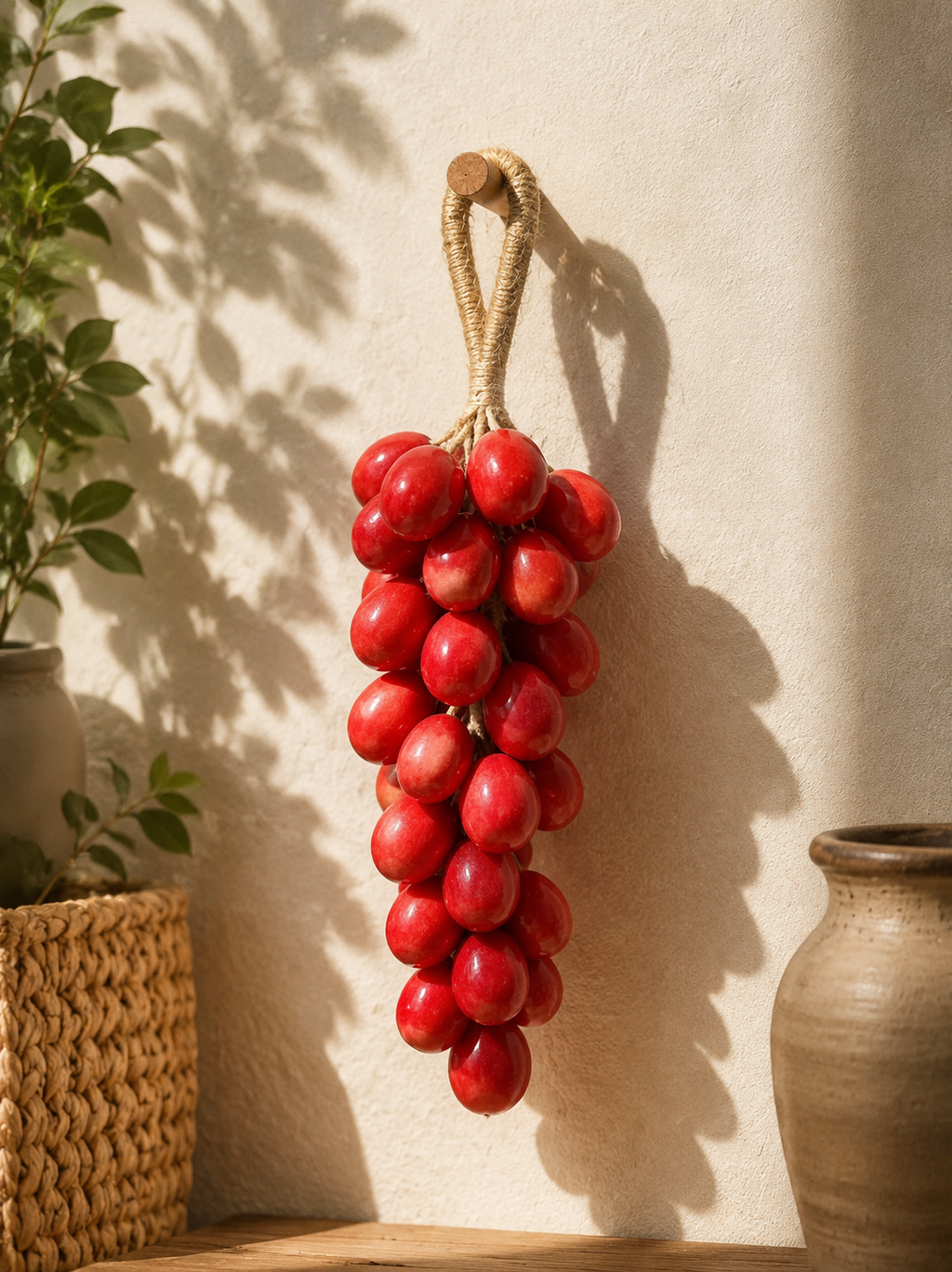 Handmade Grape Soap Bunch – Natural Decorative Soap with Rustic Hemp Rope | Aromatherapy Bath Gift