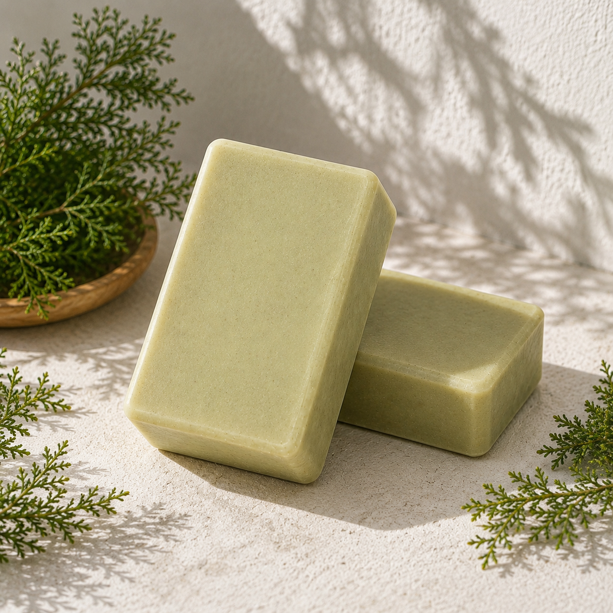 Handmade Mugwort & Dendrobium Herbal Soap Bar – Botanical Face & Body Cleanser