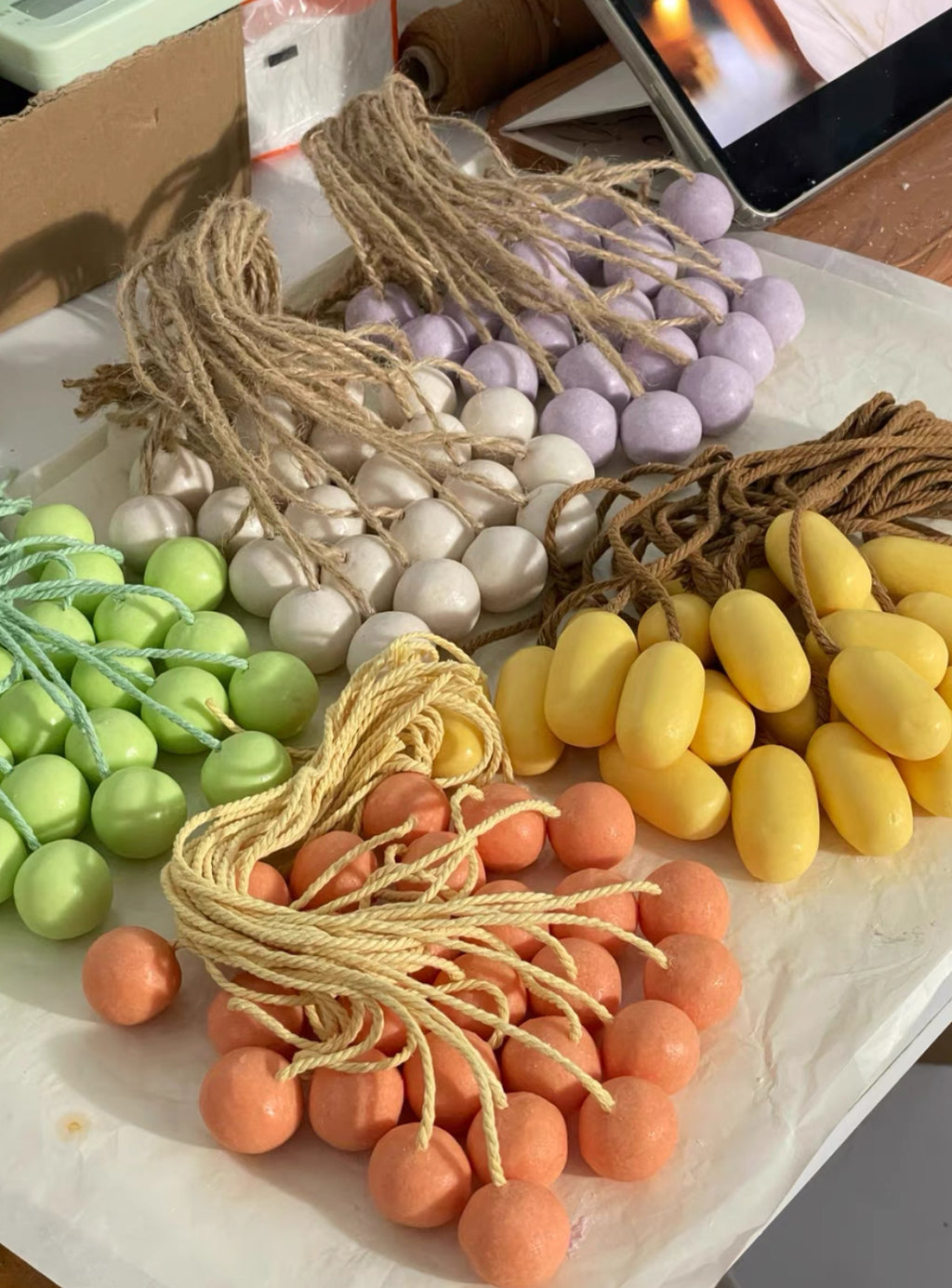 Artisanal Hand-Kneaded Grape Cold Process Soap - Individually Crafted Grape Clusters, Salon-Grade Skin Care, Premium Wedding & Holiday Gifts