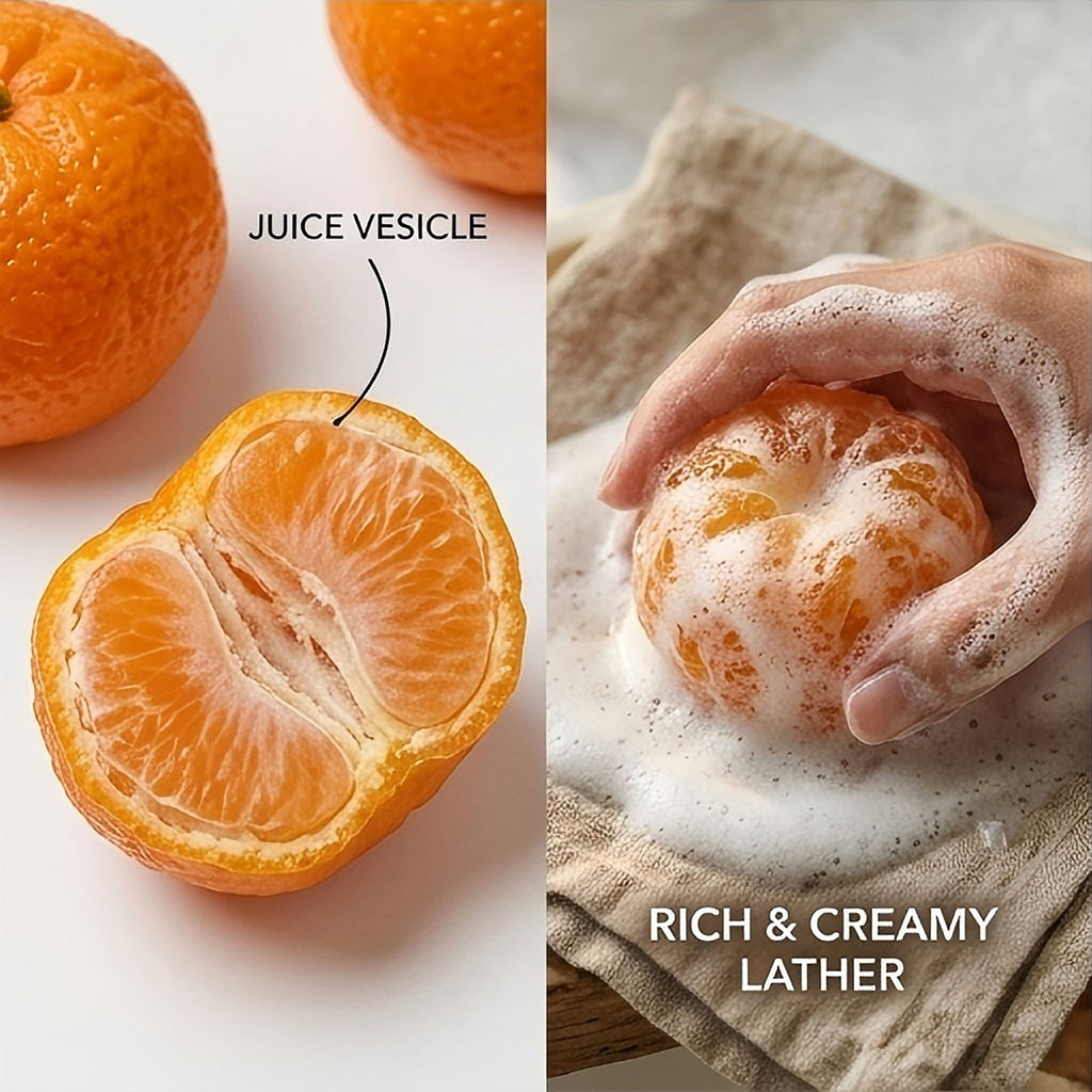 Handmade Orange-Shaped Soap (50g) | Fresh Citrus Scented Gift