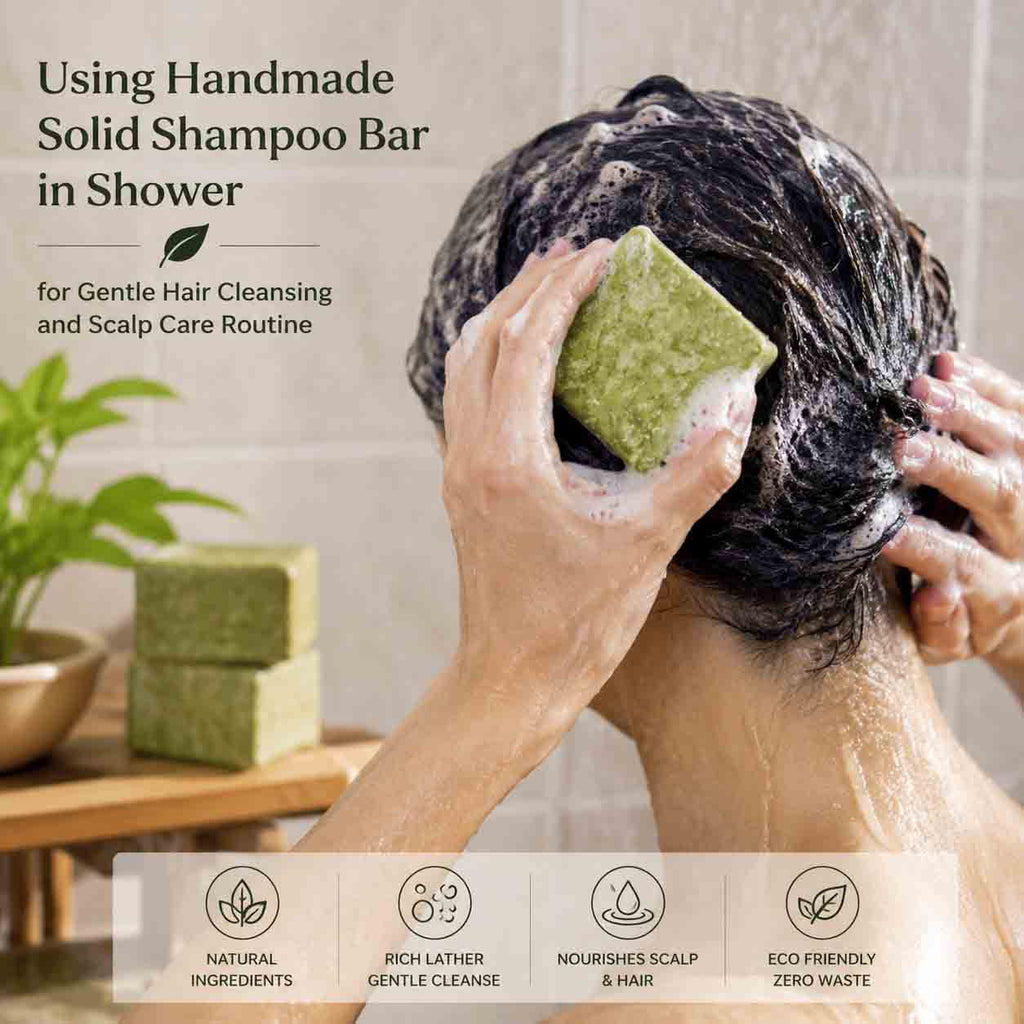 Handmade Herbal Shampoo Bar Duo for Scalp Care | Dendrobium & He Shou Wu